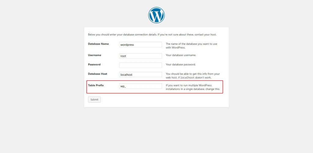 WordPress Table Prefix WordPress Table Prefix